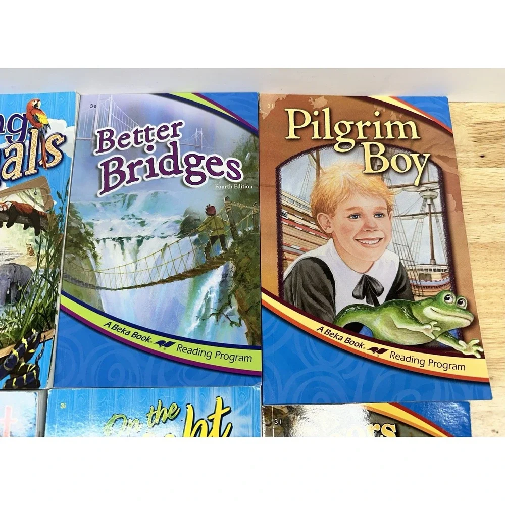 Abeka 3rd Grade Reading Set 10 Readers, pilgrims progress, Maple, Heroes
